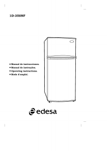 Manual Edesa 1D-350NF Fridge-Freezer