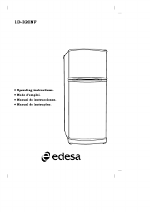 Manual de uso Edesa 1D-320NF Frigorífico combinado