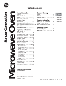 Manual GE PEB1590SMSS Microwave