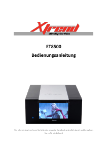 Bedienungsanleitung Xtrend ET8500 Digital-receiver