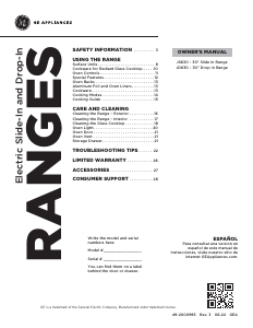 Manual GE JD630STSS Range
