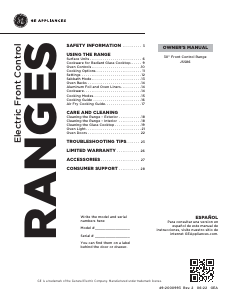 Manual de uso GE JSS86SPSS Cocina