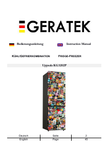 Manual Geratek Uppsala KG3202P Fridge-Freezer