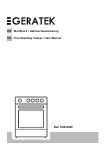 Handleiding Geratek Bari SH6102 Fornuis