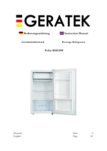 Manual Geratek Pobla KS8120 Refrigerator