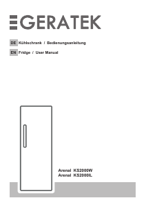 Manual Geratek Arenal KS2000IL Refrigerator