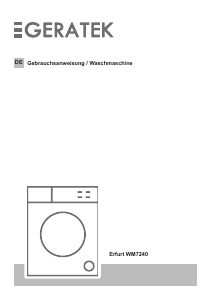 Bedienungsanleitung Geratek Erfurt WM7240 Waschmaschine