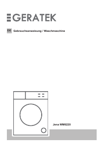 Bedienungsanleitung Geratek Jena WM6220 Waschmaschine