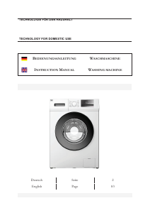 Bedienungsanleitung Geratek Freiburg WM7340 Waschmaschine