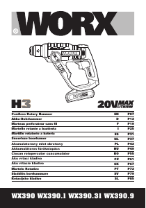 Manual Worx WX390.9 Rotary Hammer