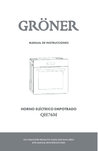 Manual de uso Gröner QH76M Horno