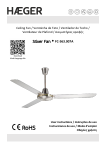 Mode d’emploi Haeger FC-563.007A Ventilateur de plafond