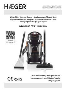 Mode d’emploi Haeger VC-12W.045A Aspirateur