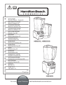 Εγχειρίδιο Hamilton Beach HBB255S-CE Μπλέντερ