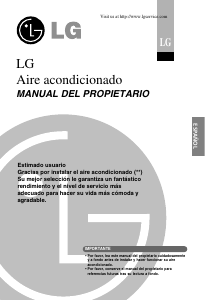Manual de uso LG A07AHU Aire acondicionado