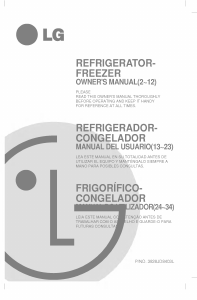 Manual de uso LG GR-S4621QXC Frigorífico combinado