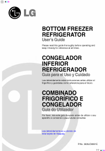Manual de uso LG GR-B2186BXB Frigorífico combinado
