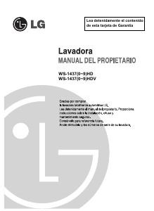 Manual de uso LG WS-14370HD Lavadora