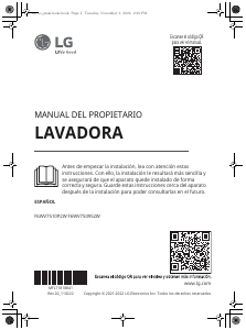 Manual de uso LG F6WV7509S2W Lavadora