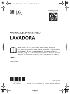 Manual de uso LG F4WR5009A3W Lavadora