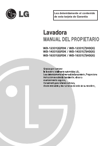 Manual de uso LG WD-12331HD Lavadora