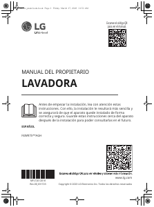 Manual de uso LG F4WR7510AGH Lavadora