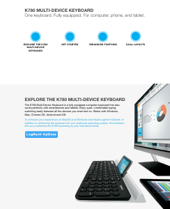 Handleiding Logitech K780 Toetsenbord