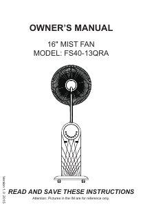 Manual Midea FS40-13QRA Fan