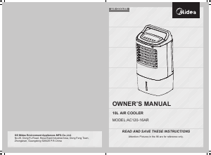 Manual Midea AC120-16AR Fan