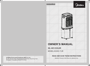 Manual Midea AC200-17JR Fan