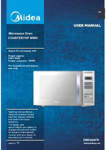 Manual Midea EM036AFK Microwave