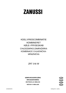 Manuál Zanussi ZRT318W Lednice s mrazákem