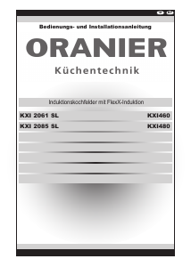 Bedienungsanleitung Oranier KXI 2085 SL Kochfeld