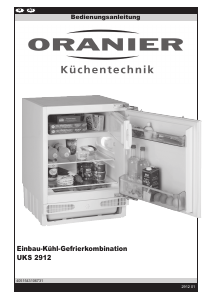 Bedienungsanleitung Oranier UKS 2912 Kühlschrank