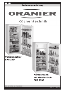 Bedienungsanleitung Oranier EKS 2934 Kühlschrank