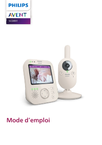 Mode d’emploi Philips SCD891 Avent Ecoute-bébé