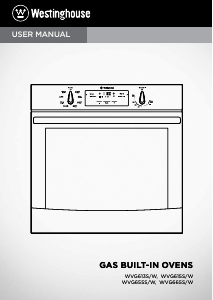 Manual Westinghouse WVG613S Oven