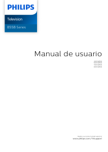 Manual de uso Philips 55PUS8558 Televisor de LED