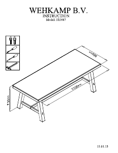 Manual Wehkamp Lorens Mesa de jantar