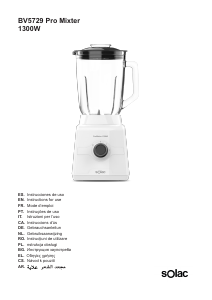 Mode d’emploi Solac BV5729 Blender