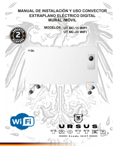 Manual de uso Ursus Trotter UT MC-15D WiFi Calefactor