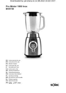 Návod Solac BV5730 Mixér