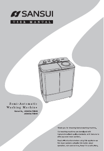 Manual Sansui JSD65S-T5B4K Washing Machine