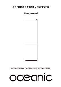 Handleiding Oceanic OCEAFC262B Koel-vries combinatie