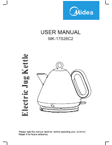 Manual Midea MK-17S26C2 Kettle