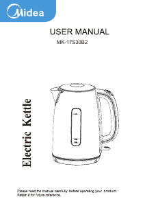 Manual Midea MK-17S30B2 Kettle