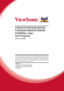 Manual ViewSonic PJD5155 Projector