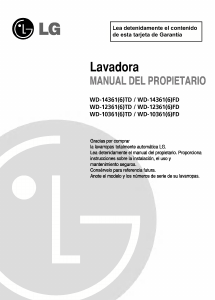 Manual de uso LG WD-10361FD Lavadora