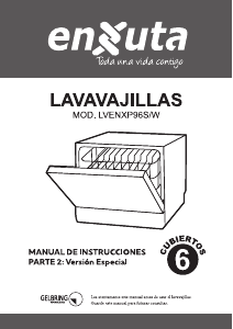 Manual de uso Enxuta LVENXP96W Lavavajillas