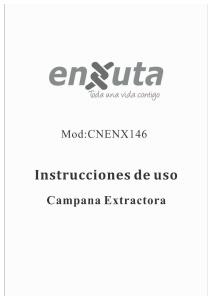 Manual de uso Enxuta CNENX146 Campana extractora